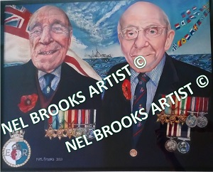 Portrait picture of Veterans Len Chivers & Victor Merry